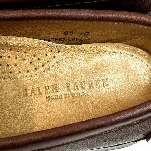 NEW HEELS Rancourt & Co. x Polo Ralph Lauren Edric Penny Loafer Made in USA 8.5 - Picture 11 of 13